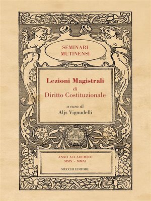 cover image of Lezioni Magistrali di Diritto Costituzionale I
